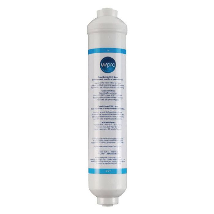 FILTRE A EAU WPRO USC100/1 POUR REFRIGERATEUR * Filtre à eau universel pour réfrigérateur américain