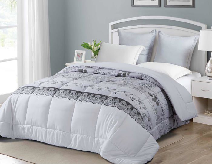 Couette Chaude 600 GSM Fanny & Céline - 240x260 Cm, Microfibre Douce | Garnissage Fibres Creuses Siliconées