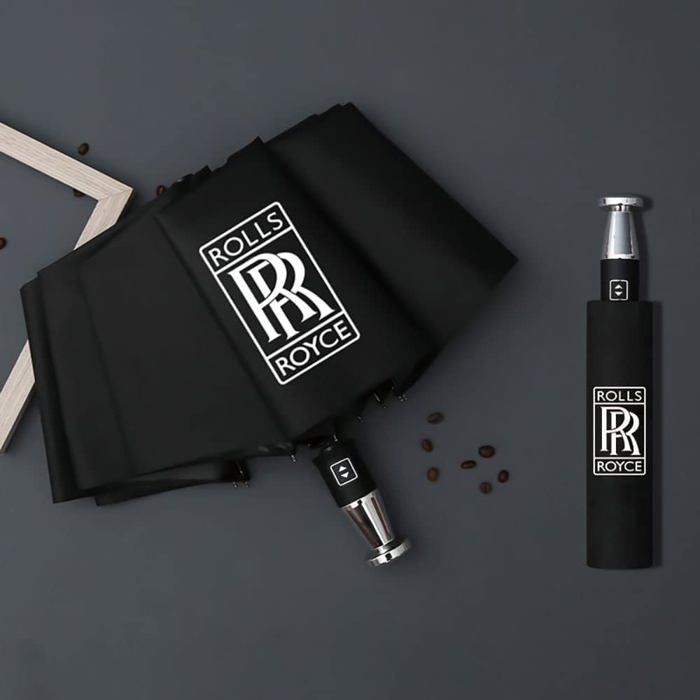 Parapluie Mercedes Automatique Style Rolls Royce – Noir, Taille L – Neuf