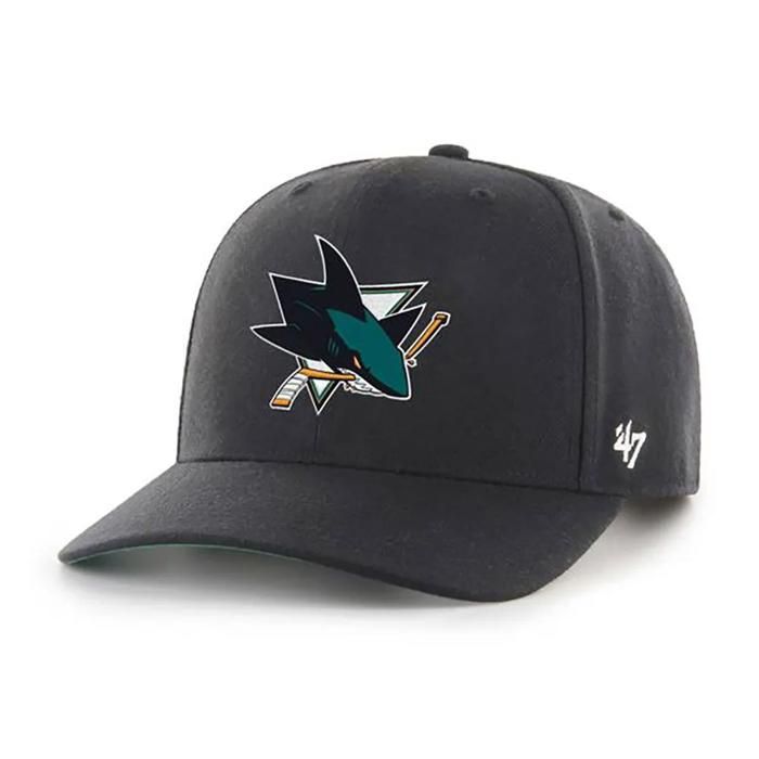 Casquette - 47 BRAND - San Jose Sharks - Noir - 85% acrylique - 15% laine