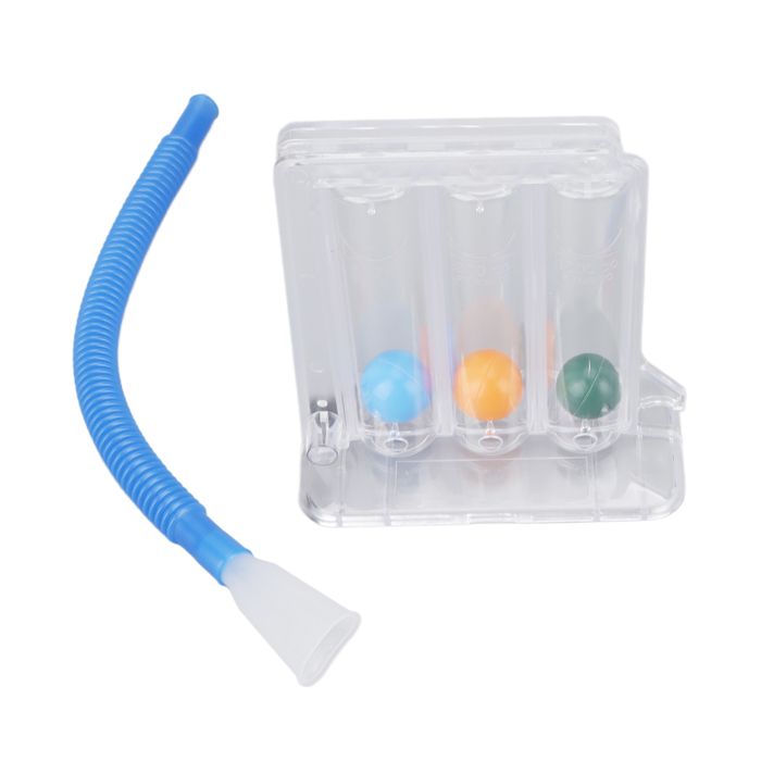 Meilleurs prix pour Appareil dexercice respiratoire à ballon soufflant 3 balles colorées Filtre inférieur Appareil dentraînement de la capacité