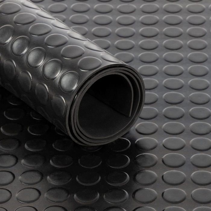 Tapis En Caoutchouc Noir - Épaisseurs 2mm à 100mm - Sur Mesure - Isolant - Chine
