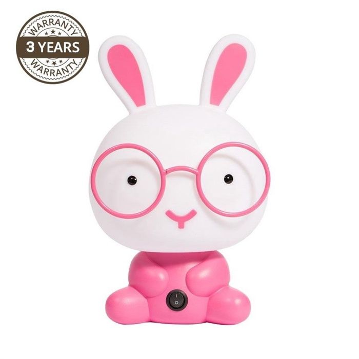 Lampe de table - Domoletti BUNNY MT6964-1P - LED 24W - Couleur Rose - Pour Enfants