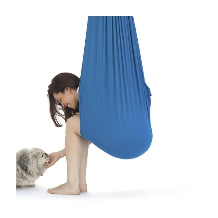 Balançoire sensorielle thérapeutique pour enfants et adultes 100 X 280CM  avec support mural（Couleur : se référer à limage 1）