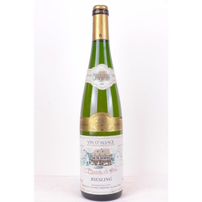 Vin blanc - riesling baron de hoen réserve particulière blanc 1999 ...