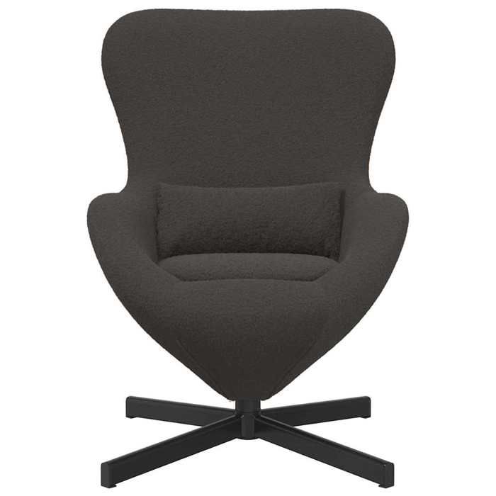 TOP 2026 Chaise œuf - 1 PLACE - Pour salon - Gris foncé 63x73x90 cm tissu FF94