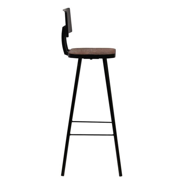 Soldes Moment Tabourets de bar lot de 4 - YUYUE - Chaise Haute Cuisine/salon - Montage Facile - bois massif de récupération M0_794