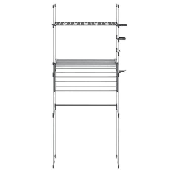 ShieldPro®Étagère pour machine à laver - JILLES - Colonne salle de bain buanderie 77x52x192 cm aluminium 8509729 ShieldPro®Étagère pour machine à laver - JILLES - Colonne salle de bain buanderie 77x52x192 cm aluminium 8509729