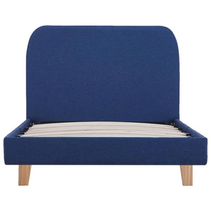 Structure de lit simple - 1 Personne - vidaXL - fer - bleu - 90x200 cm - avec tête de lit - Adulte/enfant rzm27q3602109