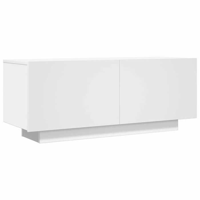 Meuble TV en aggloméré - vidaXL - blanc - Anti lhumidité - facile à nettoyer - 100 x 35 x 40 cm 671zjm33w
