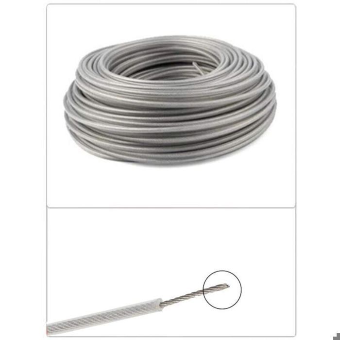 Fil pour débroussailleuse en acier - PZCC - Performa - 3 mm x 45 m - Haute visibilité - Compatible têtes 2/4 lignes