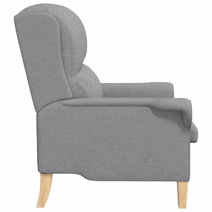 Fauteuil moderne Gris clair Tissu en polyester Bois Moyenne_2 ans garantie_63023
