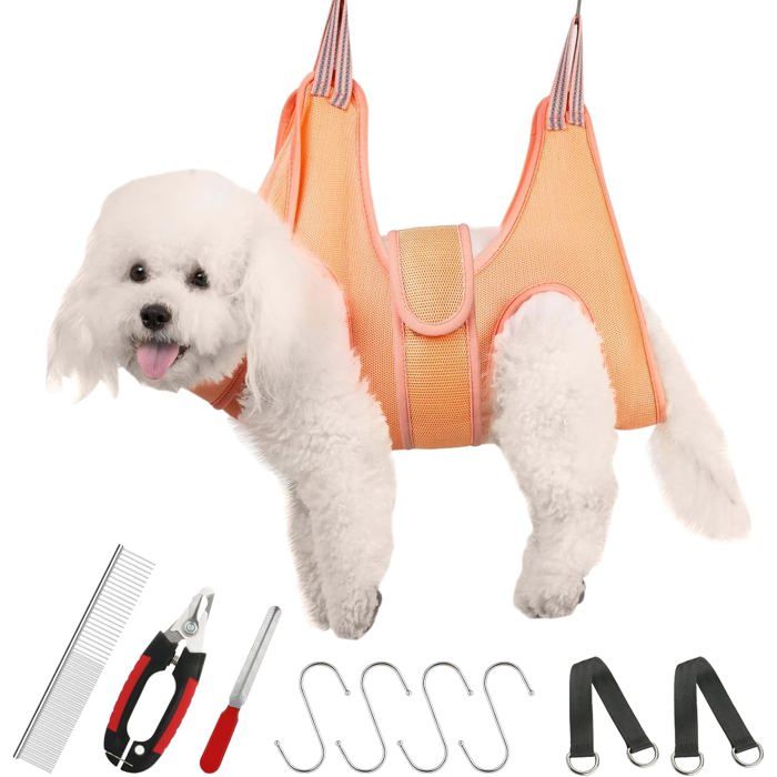 Harnais hamac de toilettage pour chiens et chats pour animaux de compagniesangle pour le toilettagesac de retenue pour chien
