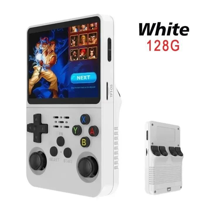 Console Portable R36S - 128Go, 40 000+ Jeux Rétro - Écran IPS 3,5 Pouces - Autonomie 8h - Compatible Nombreux émulateurs
