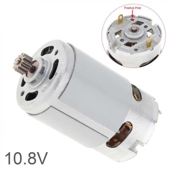 Moteur De Perceuse/visseuse électrique, 12 V 16,8 V 21 V 25 V 19 500 Tr/min, Moteur à Courant Continu RS550, Moteur à Courant Continu à Boîte De Vitesses à Couple élevé, Deux Vitesses 9/12 Dents Mini