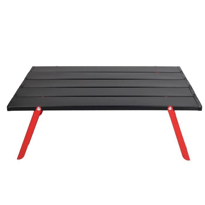 Table De Camping Pliante En Alliage D'aluminium Boundless Voyage - 30x20 Cm, Charge 15 Kg, Grise, Ultra Portable Avec Sac - 9