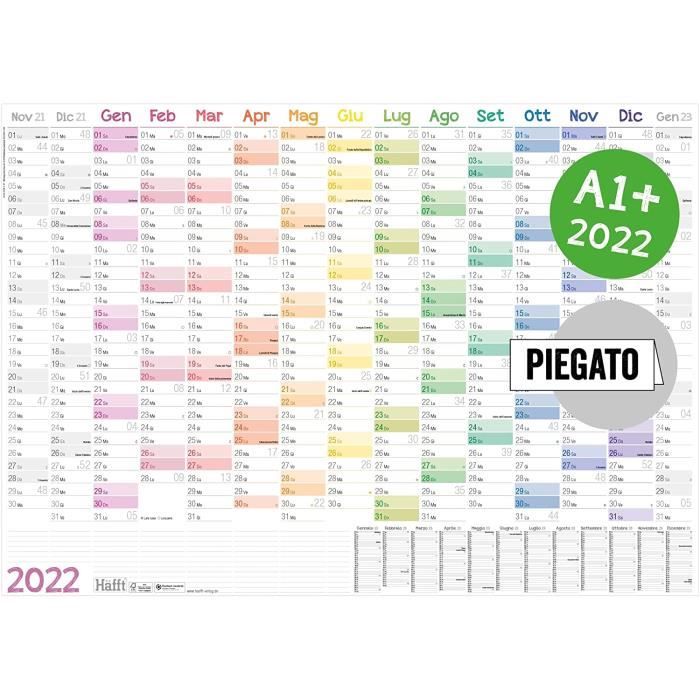 Calendrier Scolaire Italie 2023 Calendrier Mural Xxl 2022 A1+ (89 X 63 Cm) [Rainbow] En Italien 15 Mois :  Nov 2021 - Jan 2023 | Planning Mural Plié Avec Vue D[859] - Cdiscount  Beaux-Arts Et Loisirs Créatifs