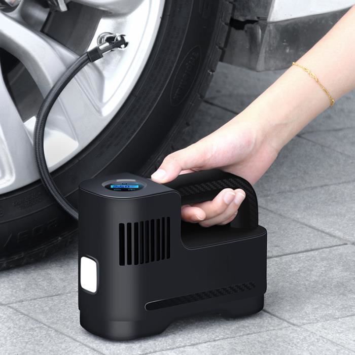 Mini compresseur dair portable - 12V - Affichage numérique - Sans fil - 2000 mAH