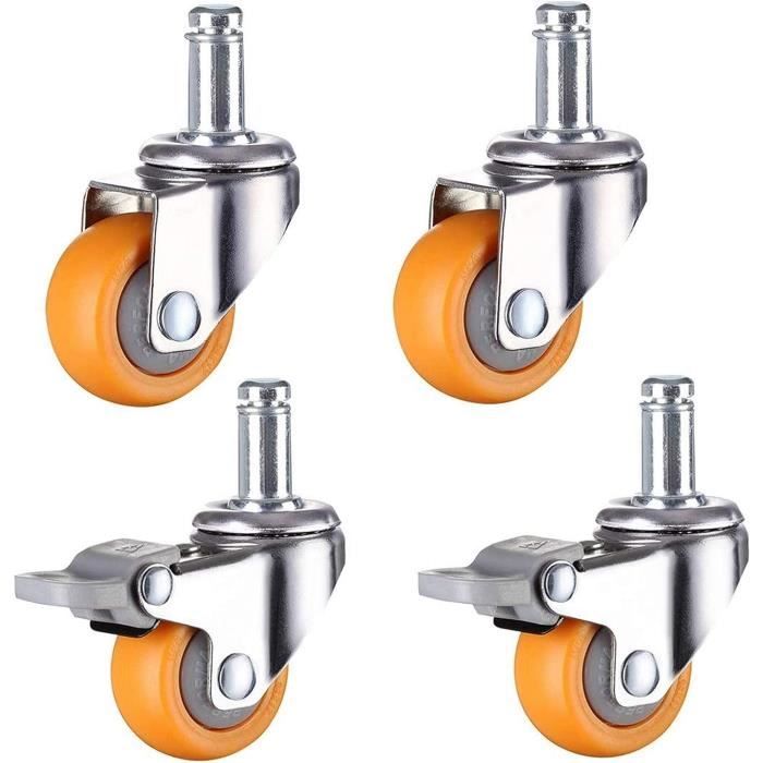 50mm Roulettes de Lit d'enfant,4 Roulettes de Berceau Pivotantes 50mm Roulettes de Lit d'enfant,4 Roulettes de Berceau Pivotantes