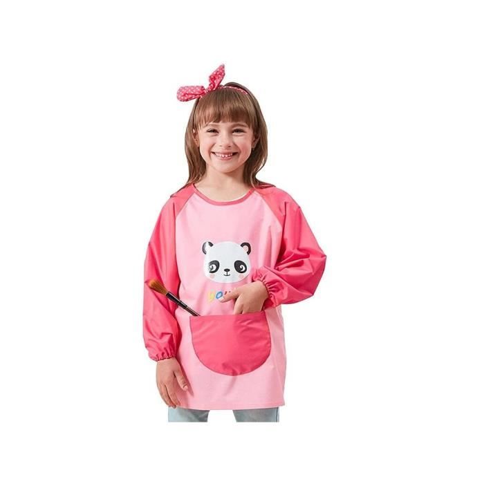 Tablier Peinture Enfant Daysskk 2-11 Ans – Imperméable, Manches Longues, Imprimé Animal
