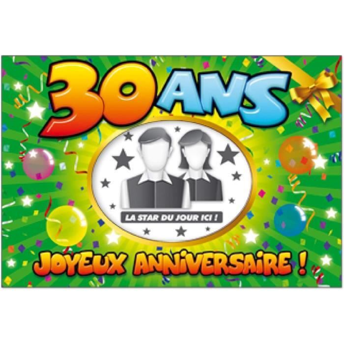 Album Photo Souvenir Personnalisable Spécial Anniversaire 30 Ans[H1240