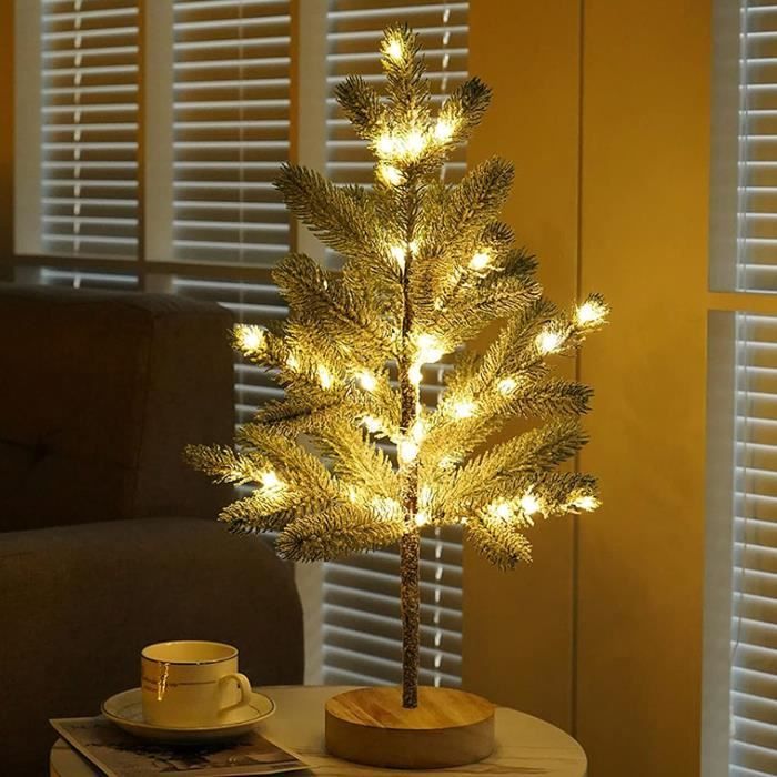 Sapin De Noël Artificiel 50 Cm Décoration De Noël À Led Réaliste