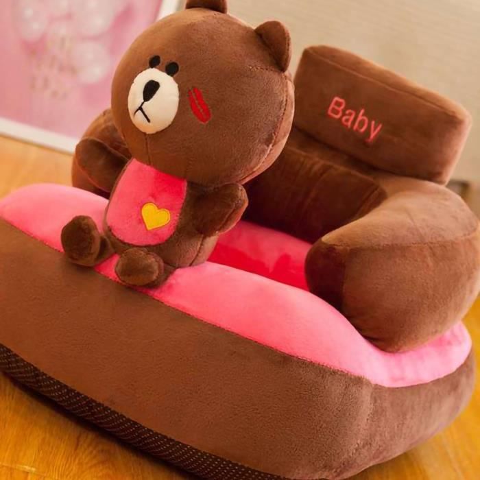 BEJOY Canapé Rembourré Enfant Mousse Snug - Fauteuil Ergonomique Licornes Barbe à Papa