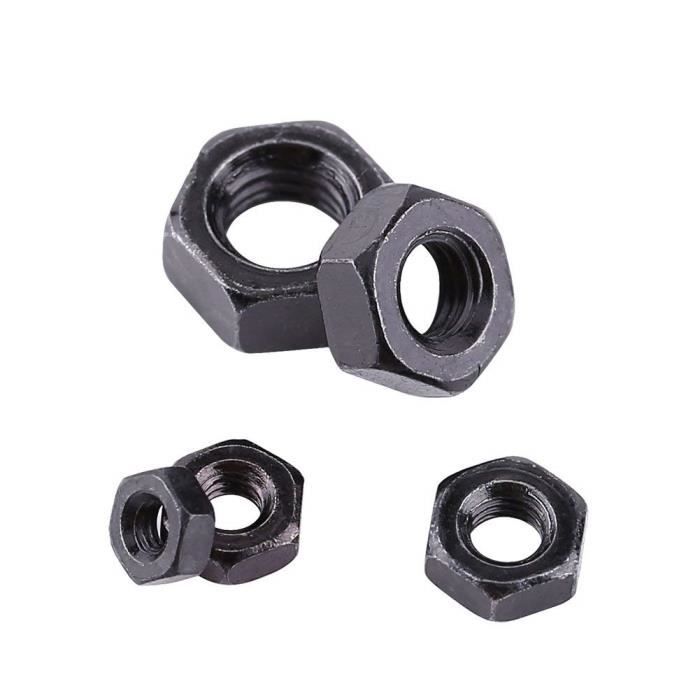 Sourcing map 2 Jeu M30x1,5mm Filetage Acier Carbone Gauche Écrou