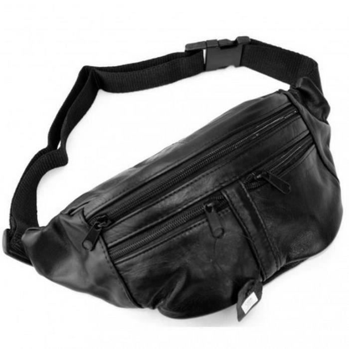sacoche banane en cuir homme femme 348