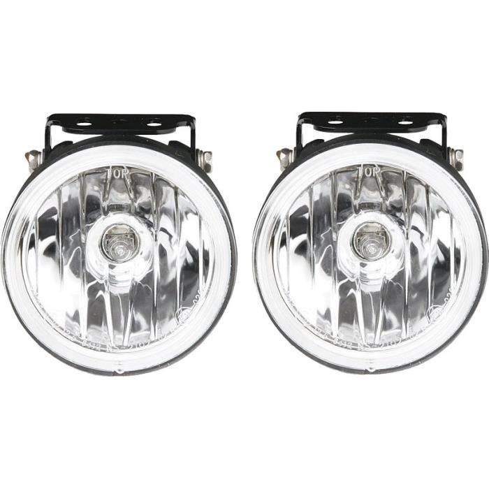 Paire De Phare Longue Portee Blanc Diametre 105 Mm Auto Et Moto