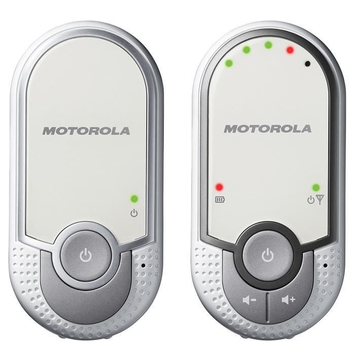 Babyphone audio DECT avec éco mode Motorola MBP 11 couleur blanc/gris 
