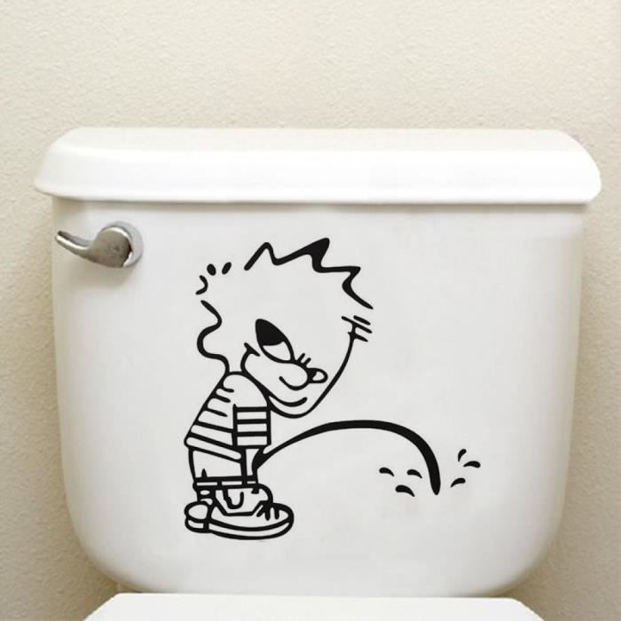 Drole Toilettes Autocollant Humour Petites Salles De Bains