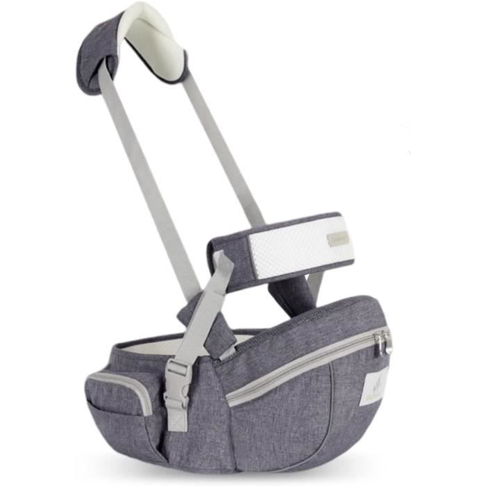 SONARIN Porte-Bébé Siège De Hanche Ergonomique Respirant | 3-36 Mois Kaki | Multifonction Avec Ceinture & Bandoulière