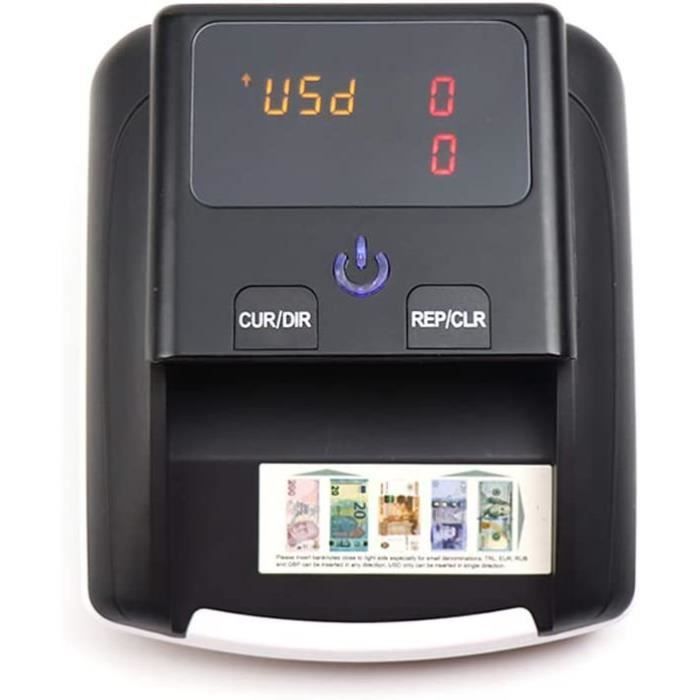 Détecteur De Faux Billets SQUADO - Vérification Euros, Compteur Intégré, Rechargeable USB - Portable