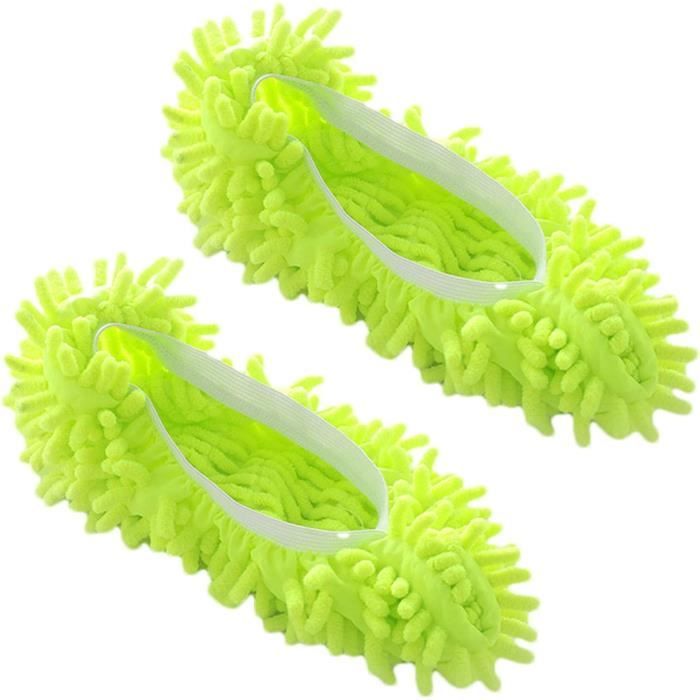 Chaussons Serpillères à Franges Pour Le Nettoyage Du Sol - Idéal Pour