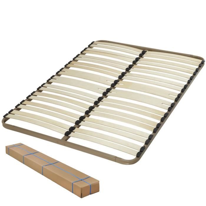 Sommier En Kit Demonte 160x200 Kappa 38 Lattes Achat Vente Sommier Cdiscount
