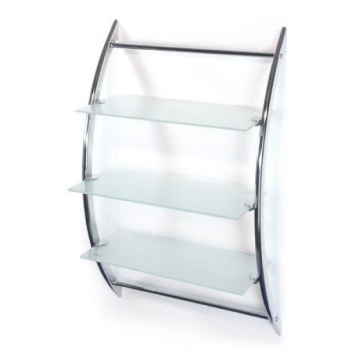 Etagere Murale De Salle De Bain En Verre 70 Cm Achat Vente