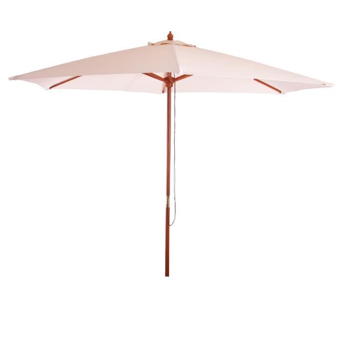 Holz Sonnenschirm Gartenschirm Marktschirm Florida 3m Creme Achat Vente Parasol Holz Sonnenschirm Gartenschirm Cdiscount