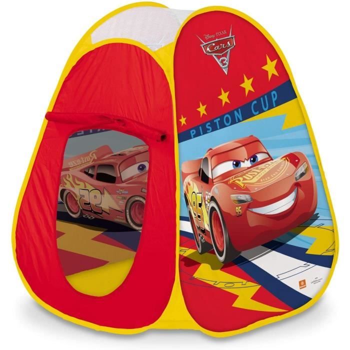 Mondo Toys Tente Pop-Up Cars 3 – Tente De Jeu Enfants Disney – Ouverture Facile + Sac Transport – Idéal Intérieur/Extérieur