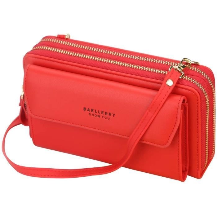 Pochette Portable Bandoulière Femme 3 Pcs Telephone Portable Sac Bandouliere  Avec Prise Casque Sacoche Bandoulière Pochette Femme Bandouliere Réglable  Avec Porte-Clés Chaîne En Perlesporte-Cartes : : Mode