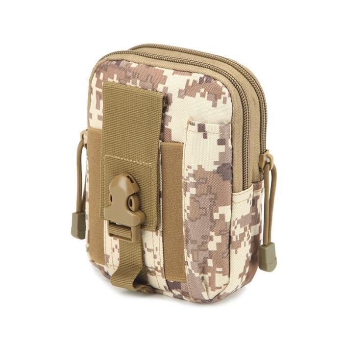 Accessoire Chasse Pêche Molle Pochette Tactique Double Couche - Sac Ceinture Molle Pour Téléphone, Chasse, Outdoor Accessoire Outdoor Sport