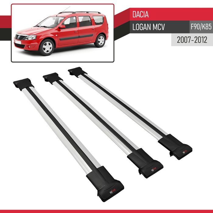 Barres Toit Apline ACE-4 308 III Barres De Toit Apline ACE-4 Pour Peugeot 308 III (2021-2025) - Gris Aluminium, Charge Max 75kg, 2 Barres