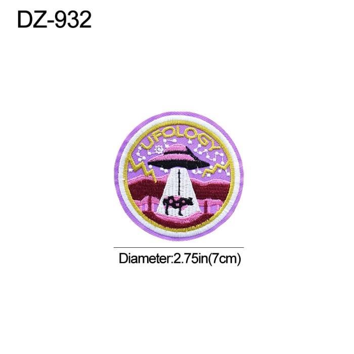 Écusson Brodé Tête De Ort Avec Pistolets à Repasser Ou à Coudre