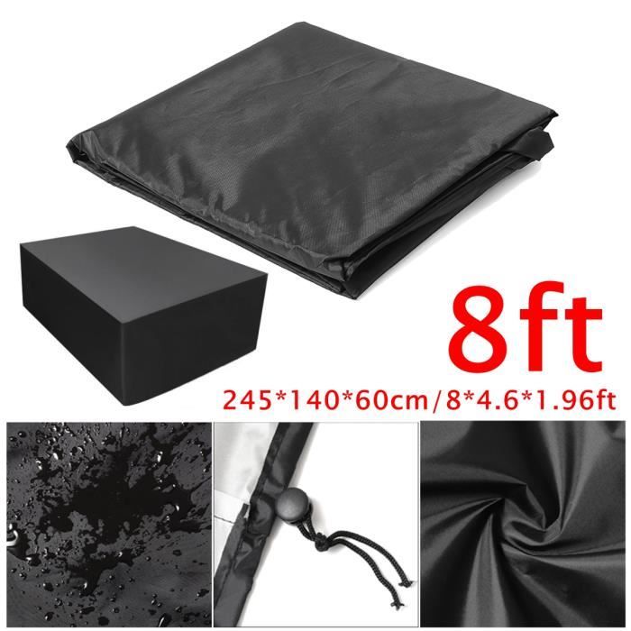 Demsyeq Housse De Table De Billard Oxford 210D - Protection Étanche Et Robuste Pour Tables 7FT, 8FT, 9FT