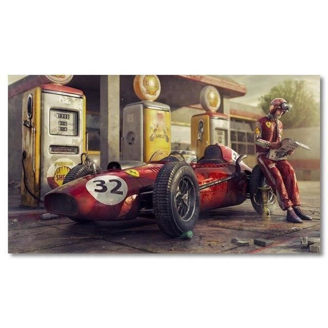 Sokomurg Retro Vintage Engraçado 15 x 30 cm Interior F1 ENZO Ferrari 1929 Placa de Metal Garagem Placa de Licença Decoração de Cozinha Bar Pub Club Cafe Casa Restaurante Decoração de Parede