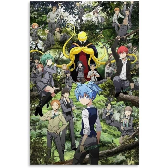 Poster danimation japonaise Assassination Classroom sur toile et 