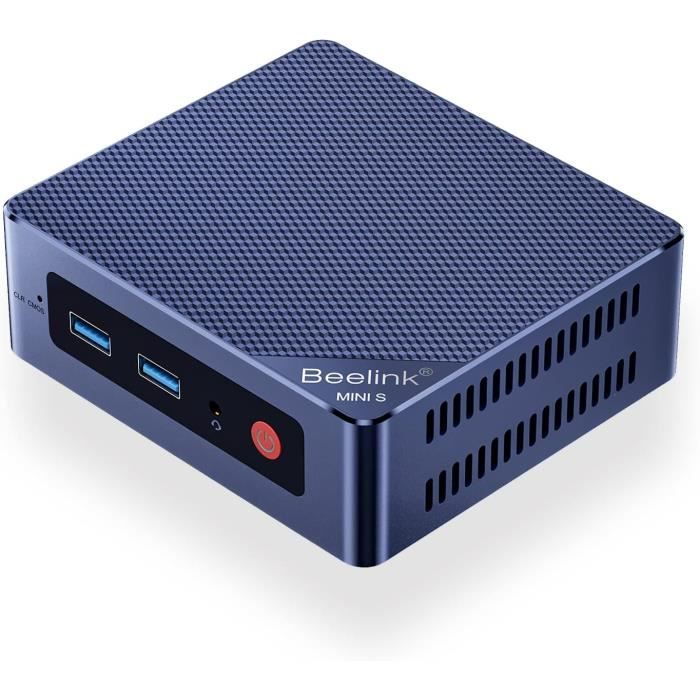 Mini PC - BEELINK - N95 - Intel Alder Lake N95 - 16 Go RAM - 500 Go SSD - WiFi 6 - BT 5.2