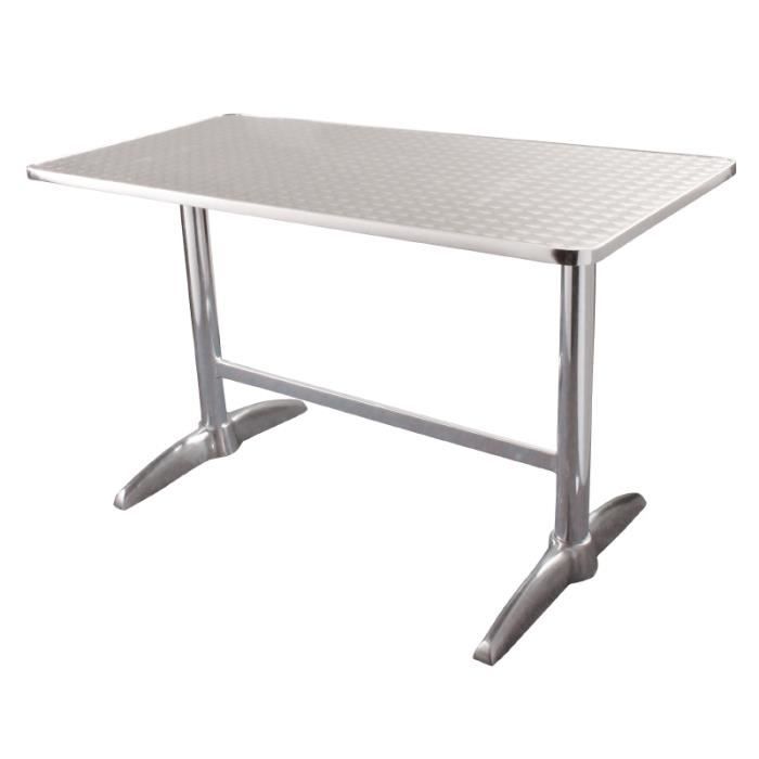 Table rectangulaire à deux pieds Bolero 1200 mm