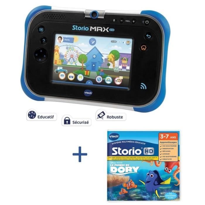 VTECH - Console Storio Max 7 Bleue - Tablette Éducative Enfant 7 Pouces -  Cdiscount Jeux - Jouets