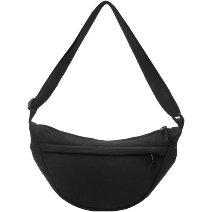 Sac Banane Bandoulière Dwrepo – Trois Chevaux De Course, Noir, Nylon Résistant à L'eau, Pour Homme Et Femme, Randonnée, Voyage, Travail